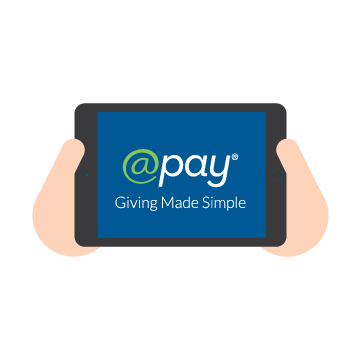 The best online giving software providers, like @Pay, allow churches to use their own payment processing.