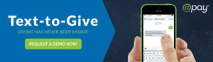 @Pay's text-to-give service makes giving on mobile devices easier than ever. Try a demo today!