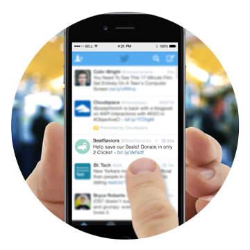 SealSaviors has tweeted information about text-to-give, providing their donors with an easy way to give!