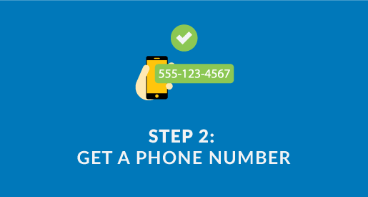 The second step for nonprofits is to get a text-to-give phone number.