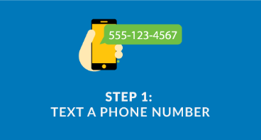 The first step in the text-to-give process for donors is to send a message to the organization's number.