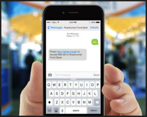 @Pay allows donor to text the amount the want to give to begin the donation process.