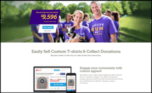 Booster is a custom t-shirt platform, and a very profitable school fundraising idea.