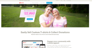 Booster lets you raise money through custom t-shirt sales.