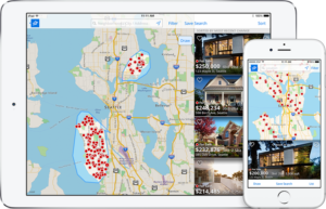 Zillow donor prospect research software sorts lists the value of estate property.