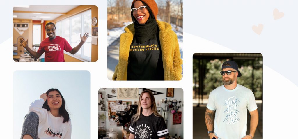 nonprofit event t shirt design examples