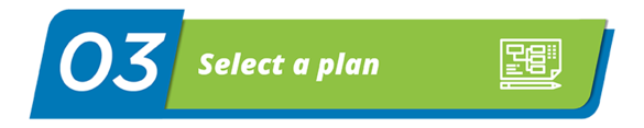 The third step in the online donation software buying process is selecting a product plan that fits your needs.