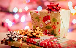 Wrap holiday presents as a holiday church fundraising idea.