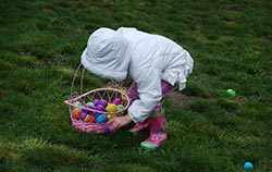 Set up an Easter egg hunt as an Easter church fundraising idea.