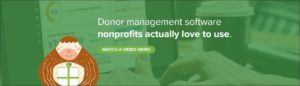 Bloomerang's CRM platform is the best nonprofit software for small organizations that need a database solution.