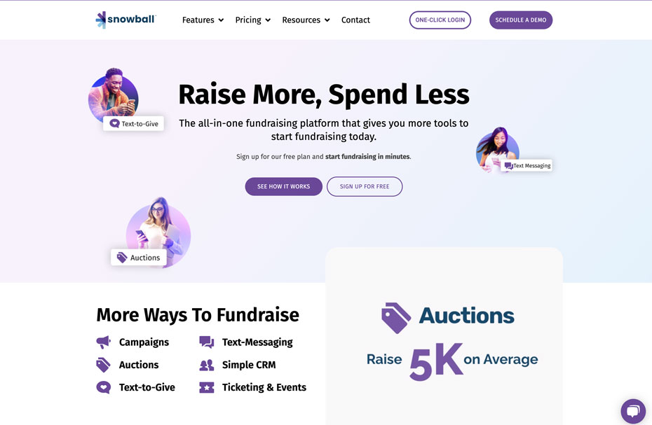 The all-in-one fundraising platform that gives you more tools to start fundraising today.