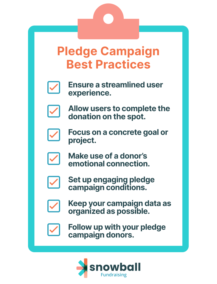 If this is your first time hosting a pledge fundraiser, it may seem a bit overwhelming. However, by implementing a few simple best practices, you’ll be ready to get started in no time. Let’s check out our top seven tried-and-true pledge fundraising tips!