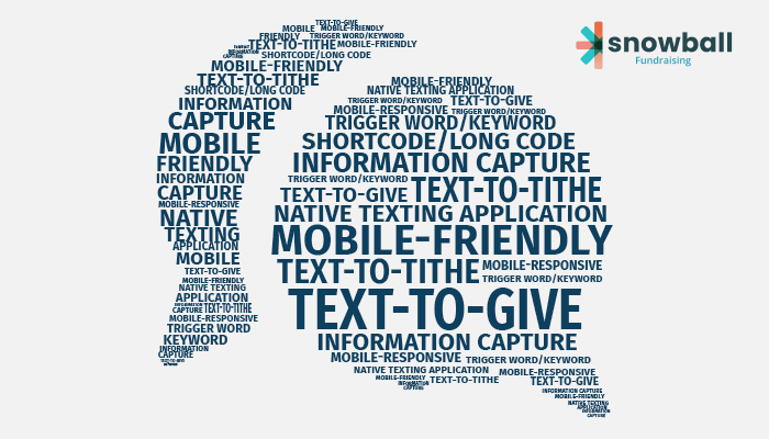 This image lists common mobile giving terms, which are listed and defined in the text below.