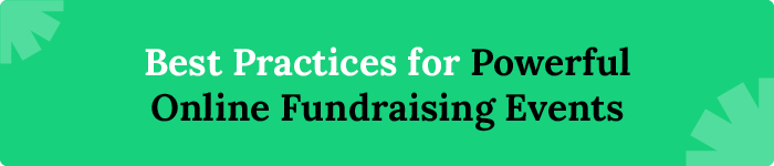 Best Practices for Online Fundraising Events