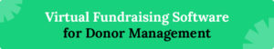 Virtual fundraising software for donor management