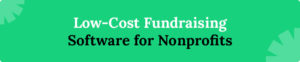 Low cost fundraising software for nonprofits list