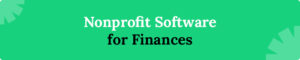 Nonprofit software for finances