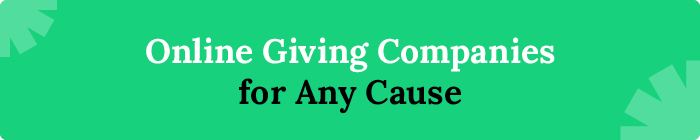 Online Giving Companies for Any Cause