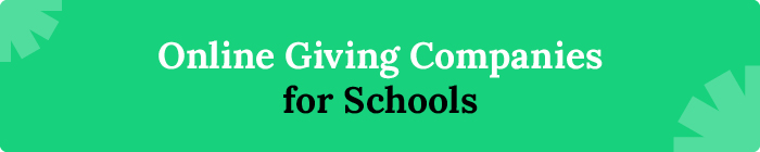 Online Giving Companies for Schools
