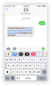 Gala Text-to-Give