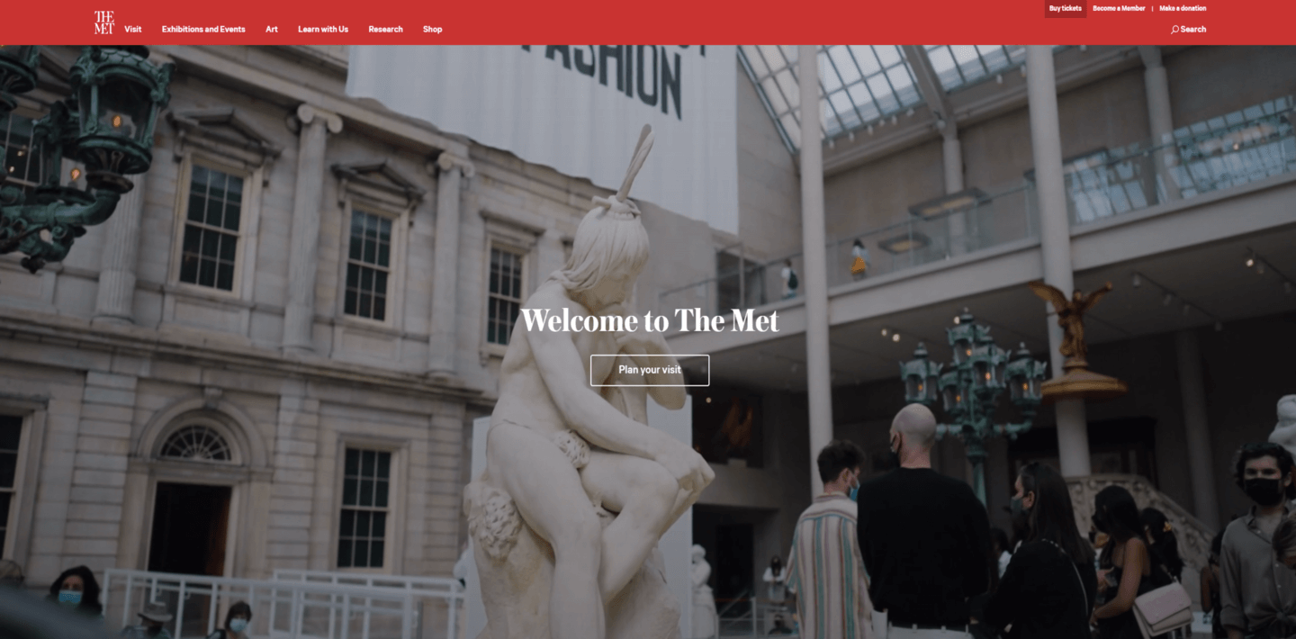The MET has an inspirational website to match their inspirational artwork.
