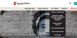SCAN has a clean, modern example of a nonprofit website.