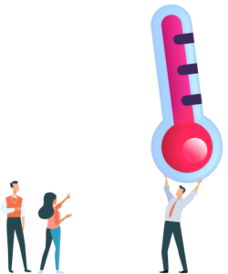 What is a fundraising thermometer?