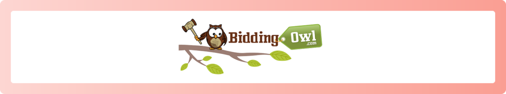 The logo for BiddingOwl, an affordable solution when shopping for nonprofit auction software.