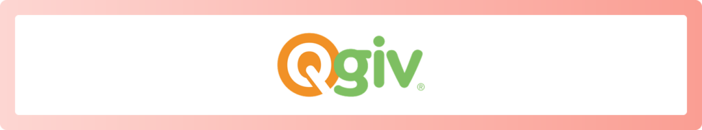The logo for Qgiv, a fundraising toolkit that facilitates app-based auctions