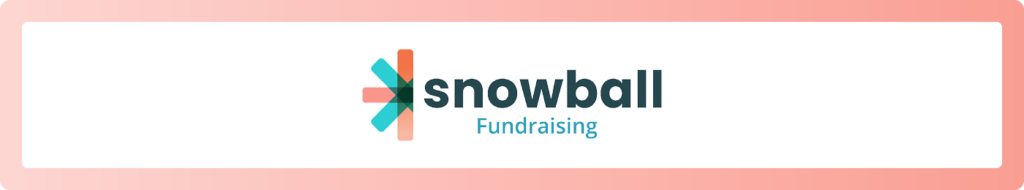 The logo for Snowball, which is the best auction software for nonprofits